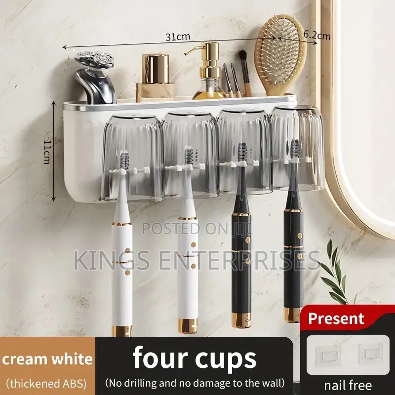 Wall Mounted Toothbrush Holder