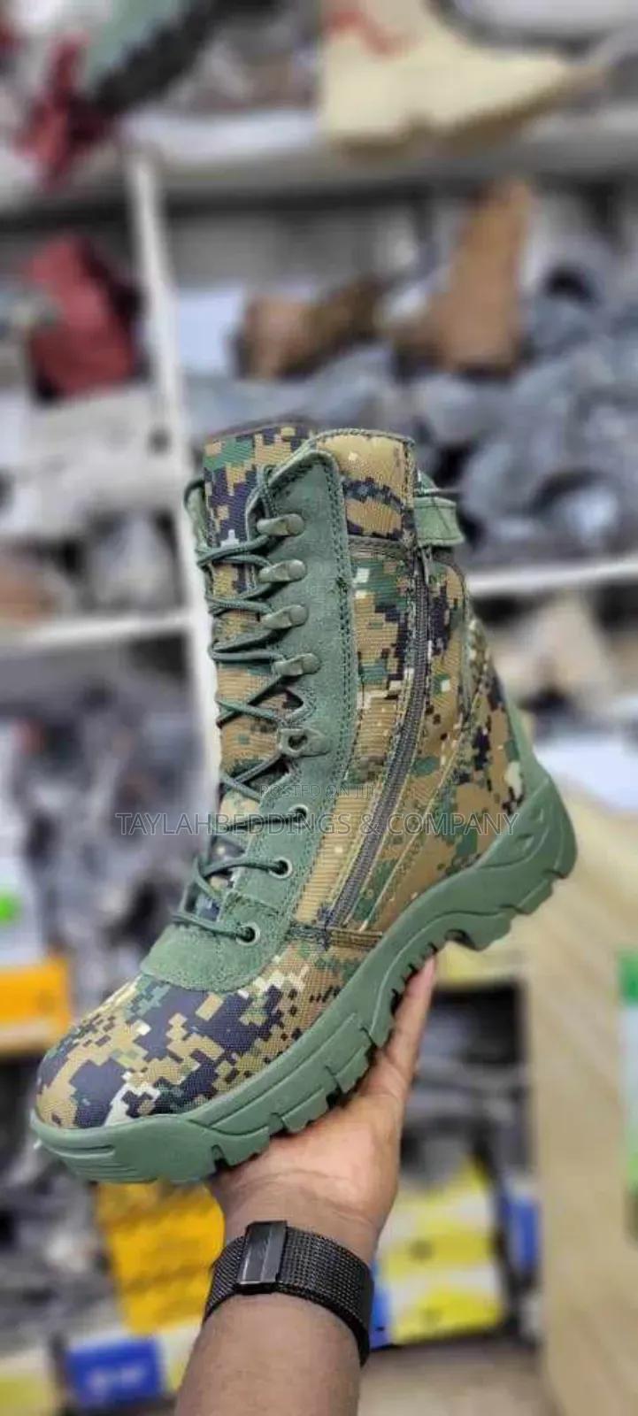 Men's Shoes Tactical Boots Mens Military,High-Top Camo