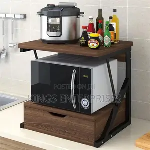Wooden Microwave Stand/Rack With Shelve