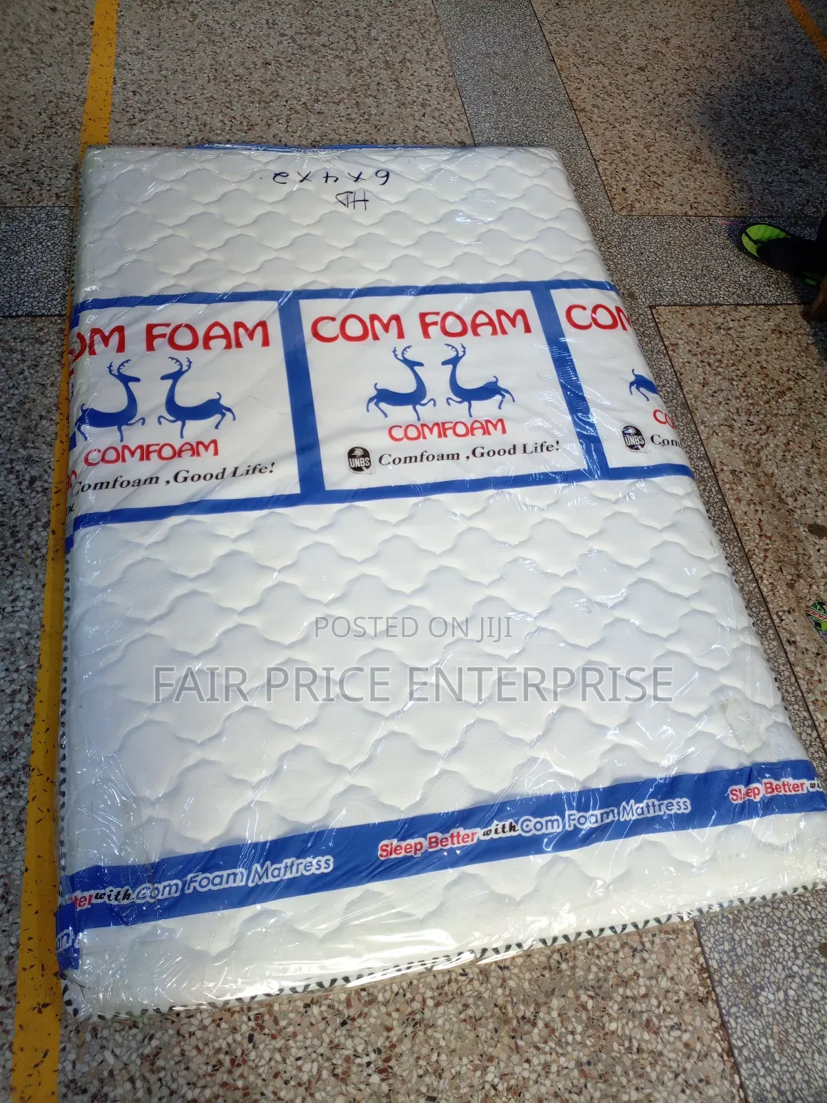 Mattress Topper High Density 6x6 in 2 Inch