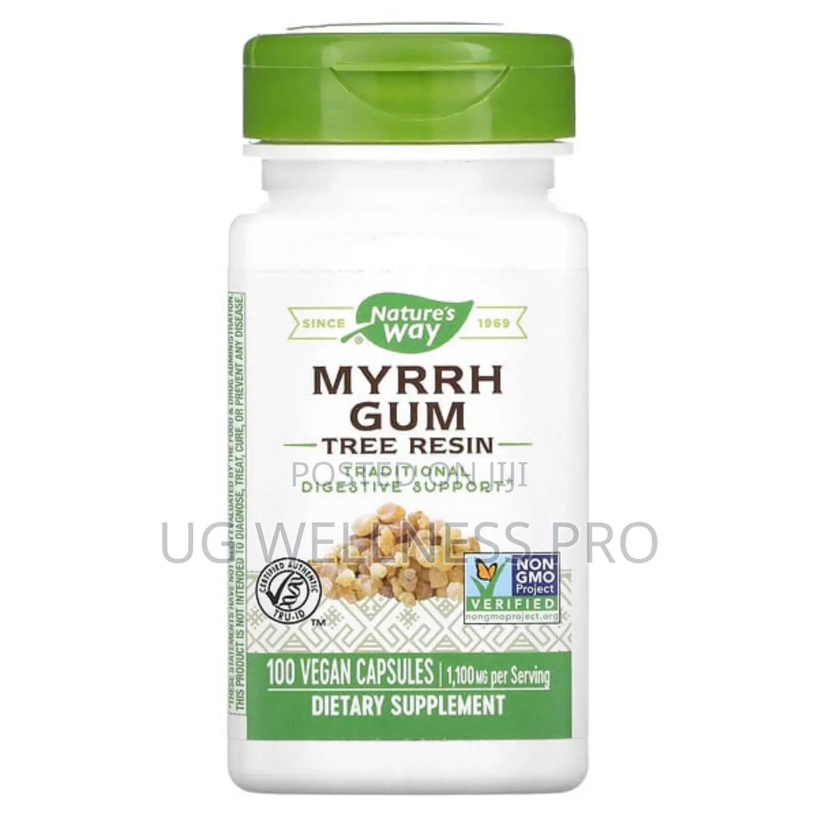 Nature's Way, Myrrh Gum, Tree Resin, 1100 Mg, 100 Vegan Caps