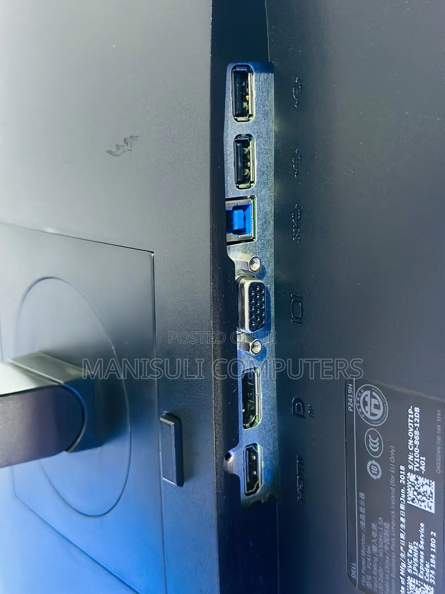 Monitor 22.9 Inch VGA , DIV,USB 3.0 ,HDMI DP Display Ips