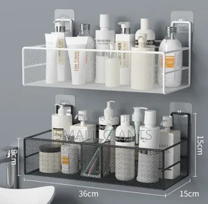 1pcs Easymount Bath Haven, Shower Caddy Wall Organizer