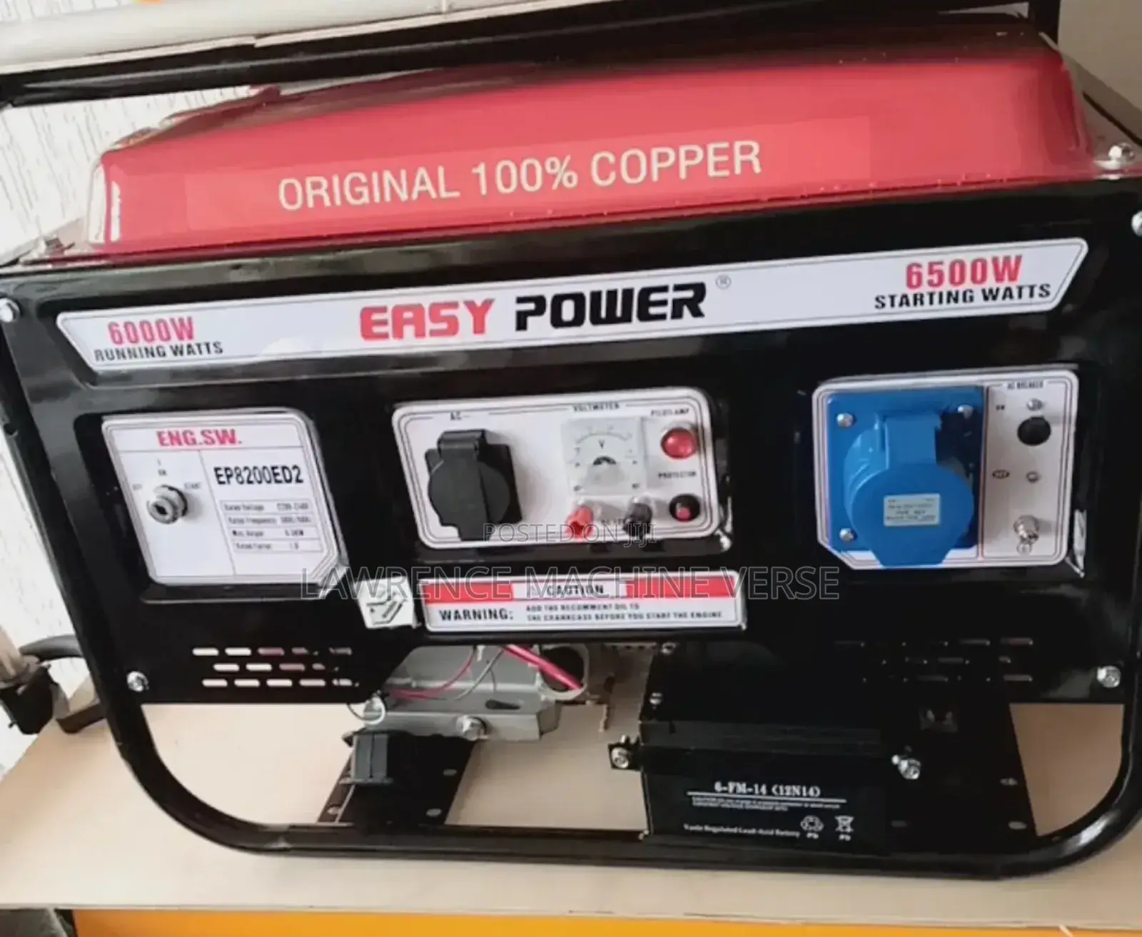 Gasoline Generator 6500wv Key Start