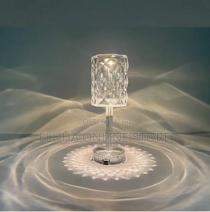 Rechargeable Crystal Table Lamp With 16 Color Changing Mode