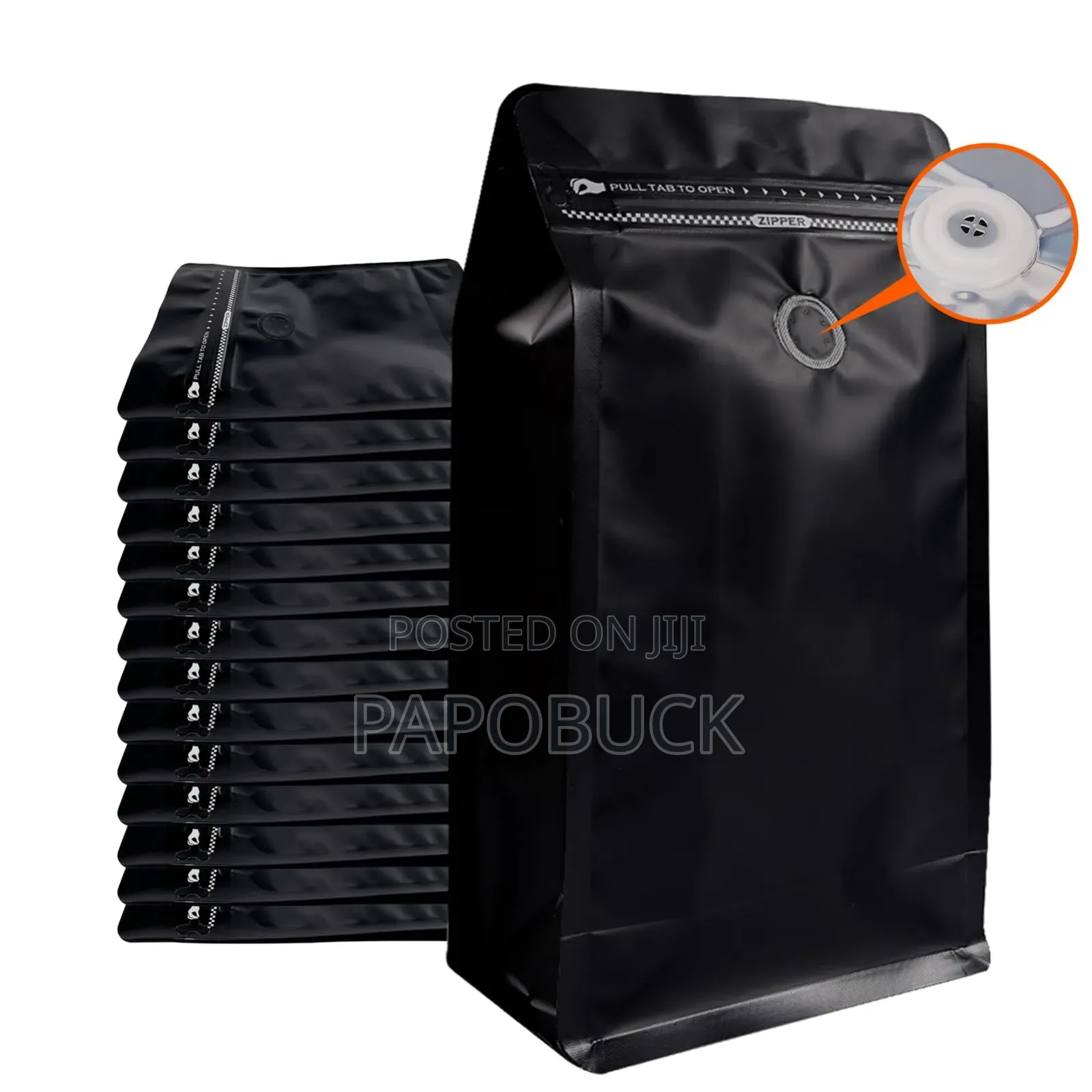 Coffee Bags With Valve (50 PCS) 1 Kg