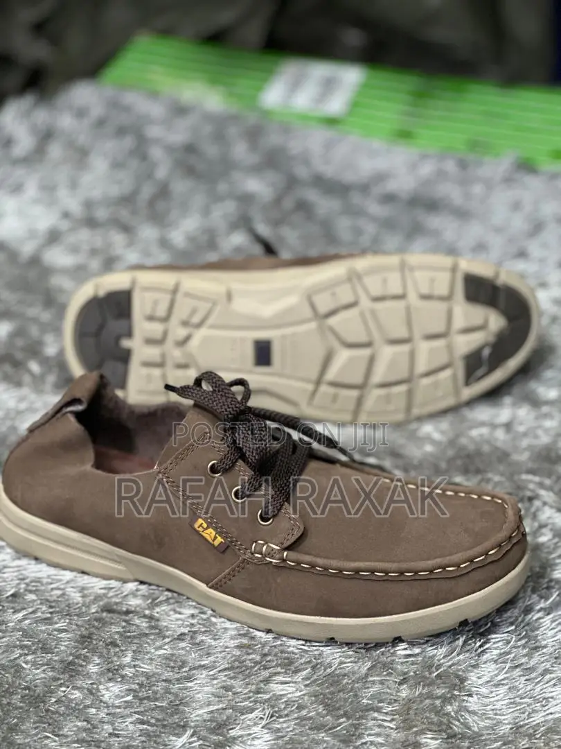 Original CAT Casual Light Leather Moccasin Shoes