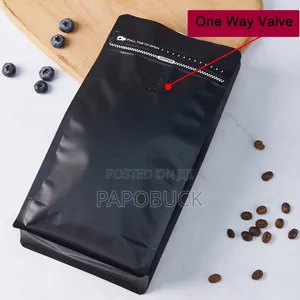 50 PCS Air Tight Coffee Bags With One Way Valve. 250g