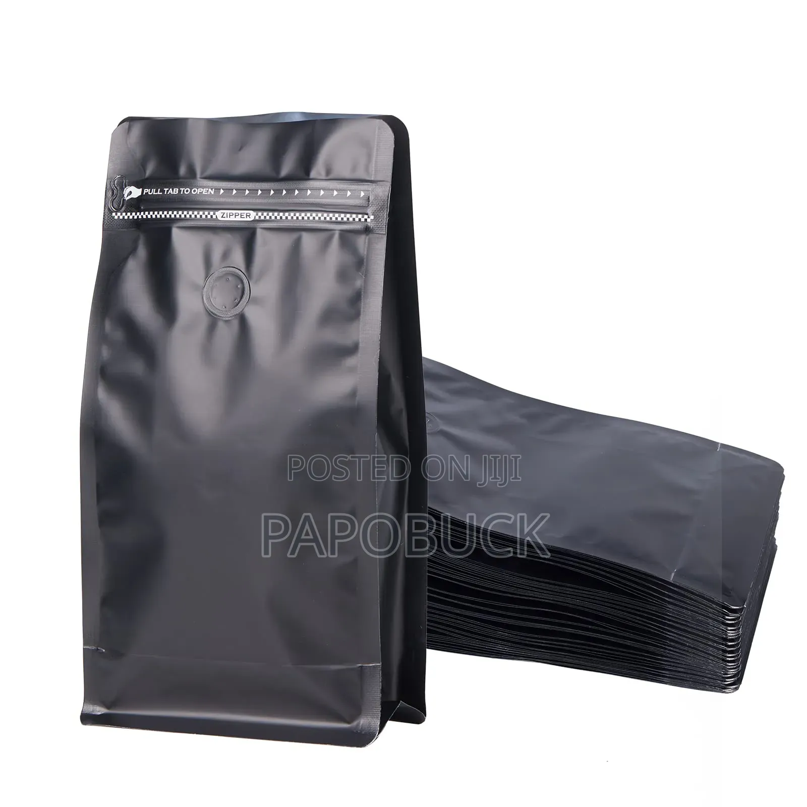 50 PCS Air Tight Coffee Bags With One Way Valve. 250g