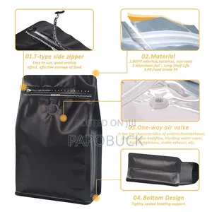50 PCS Black Coffee Bags. 100g