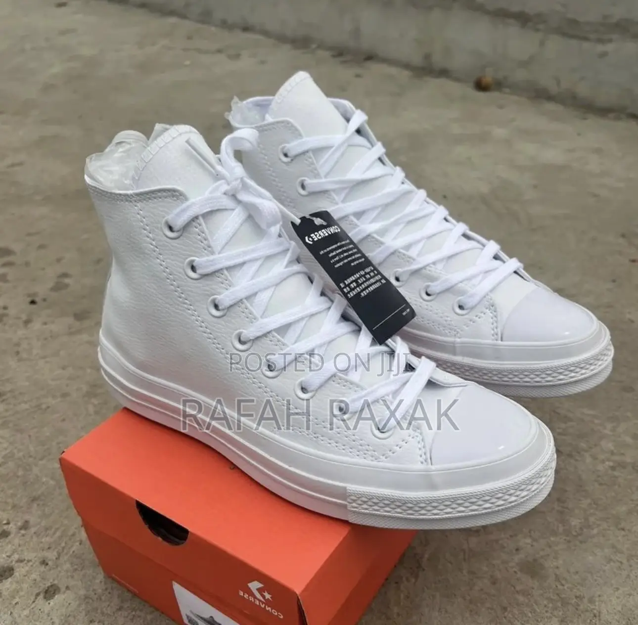 Off-White Converse All Star Leather High Top Chuck Taylor