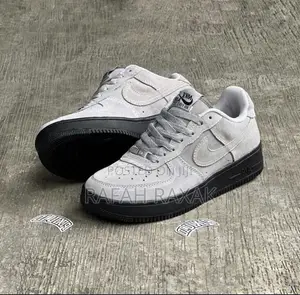 Original Cool Grey Nike Air Force Low Suede Sneakers