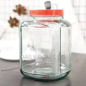 Bon Appetit 4.5L Square Glass Storage Container Bottle Tin-