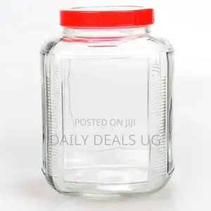 Bon Appetit 4.5L Square Glass Storage Container Bottle Tin-