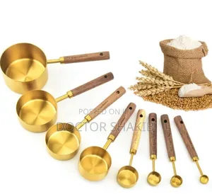 Teaspoon Measure Set With Wooden Handle