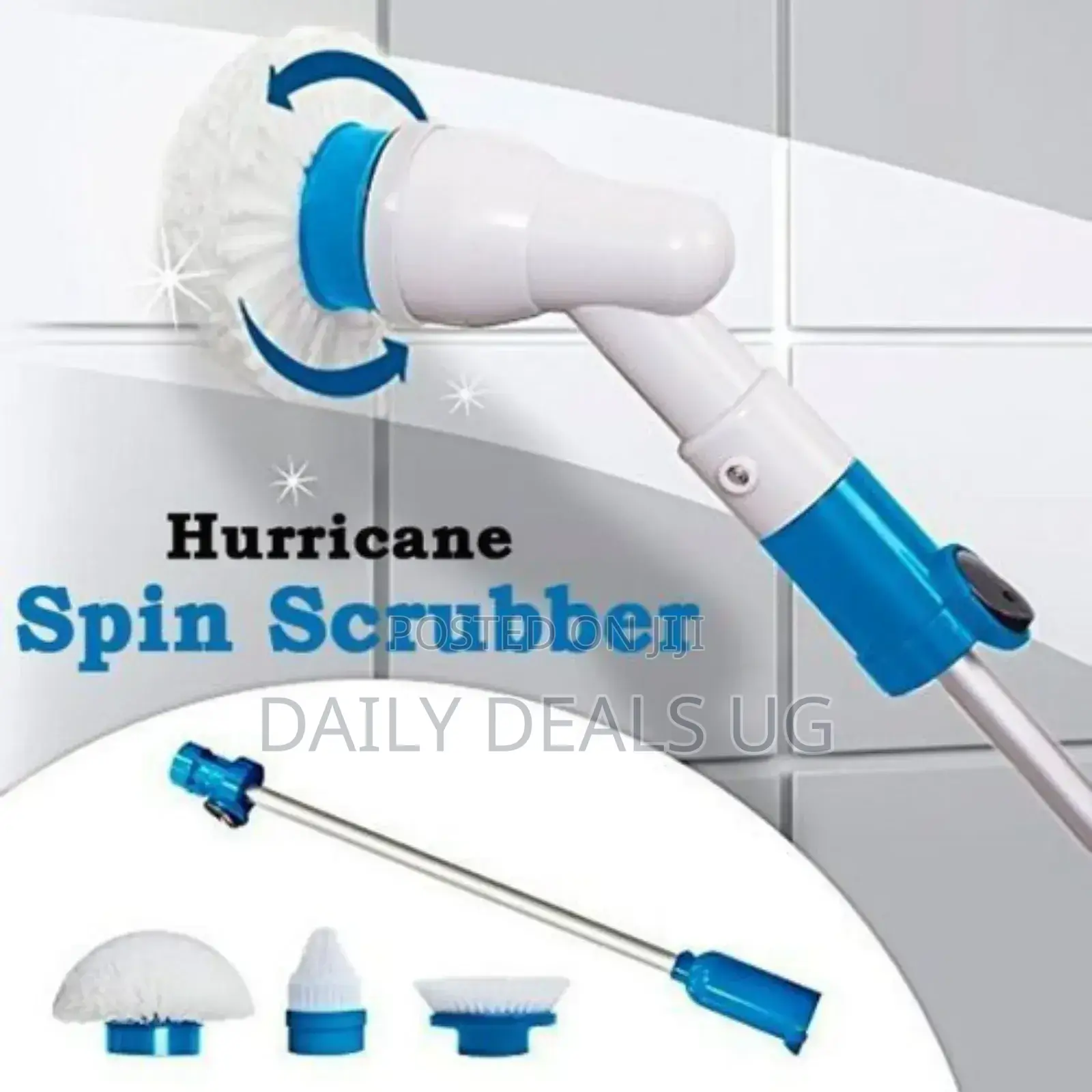 Hurricane Spray Spin Tile Scrubber Floor Mop Cleaner Brush.