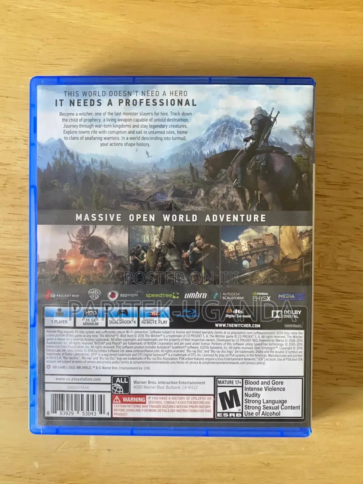 The Witcher III 3: Wild Hunt Sony Playstation 4