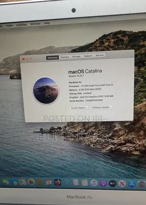 New Laptop Apple MacBook Air 4GB Intel Core I5 SSD 128GB