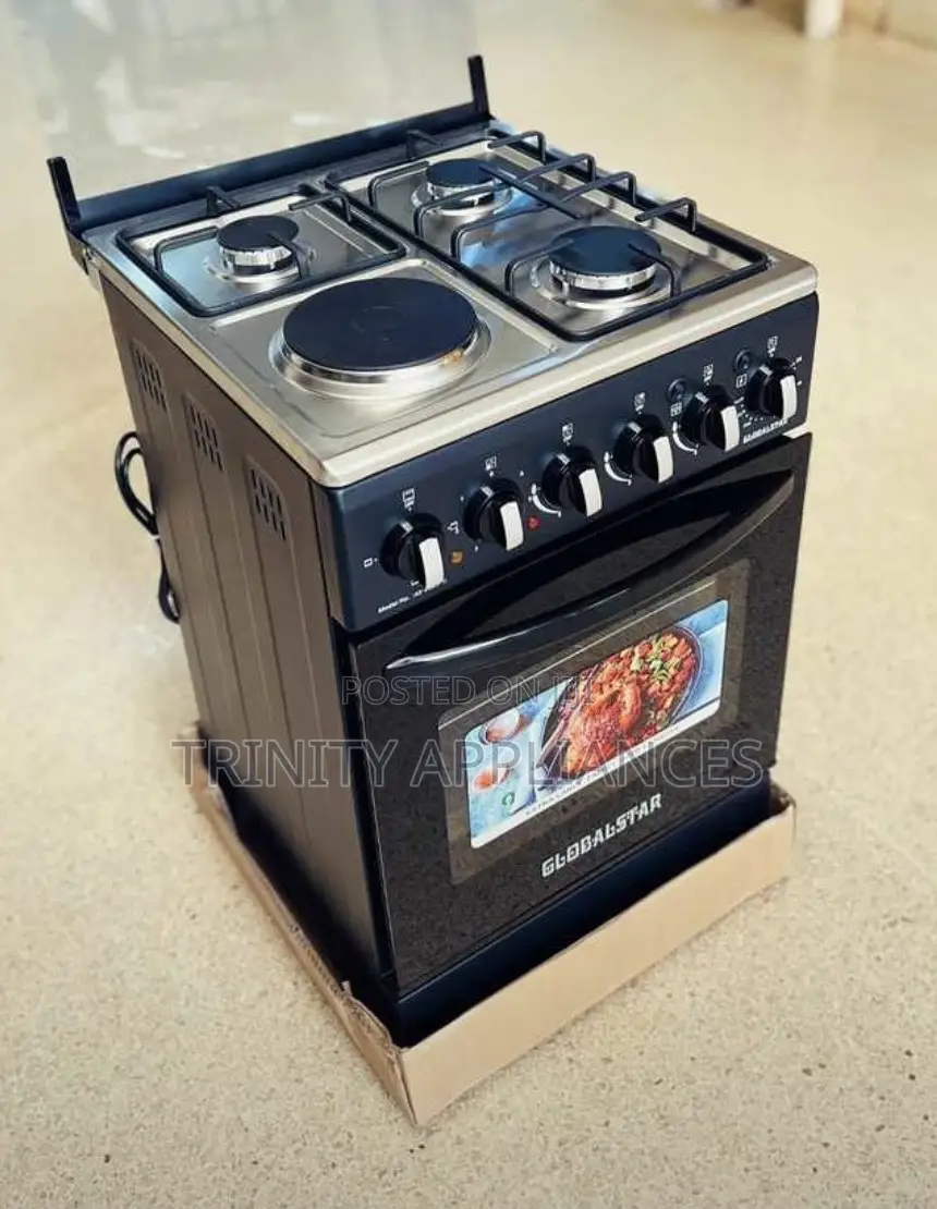 Global Star 3 Gas + 1electric Cooker Electric Oven 50x50cm