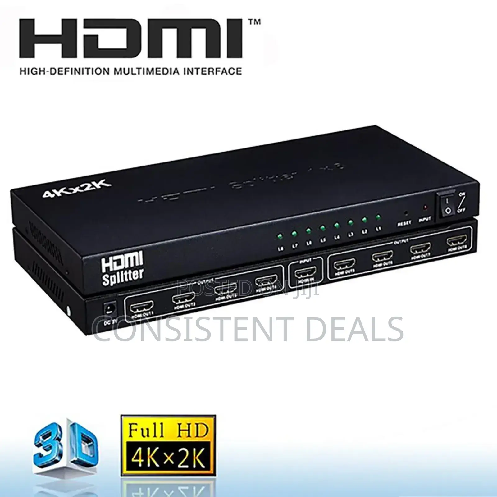 New 8 Way HDTV Splitter