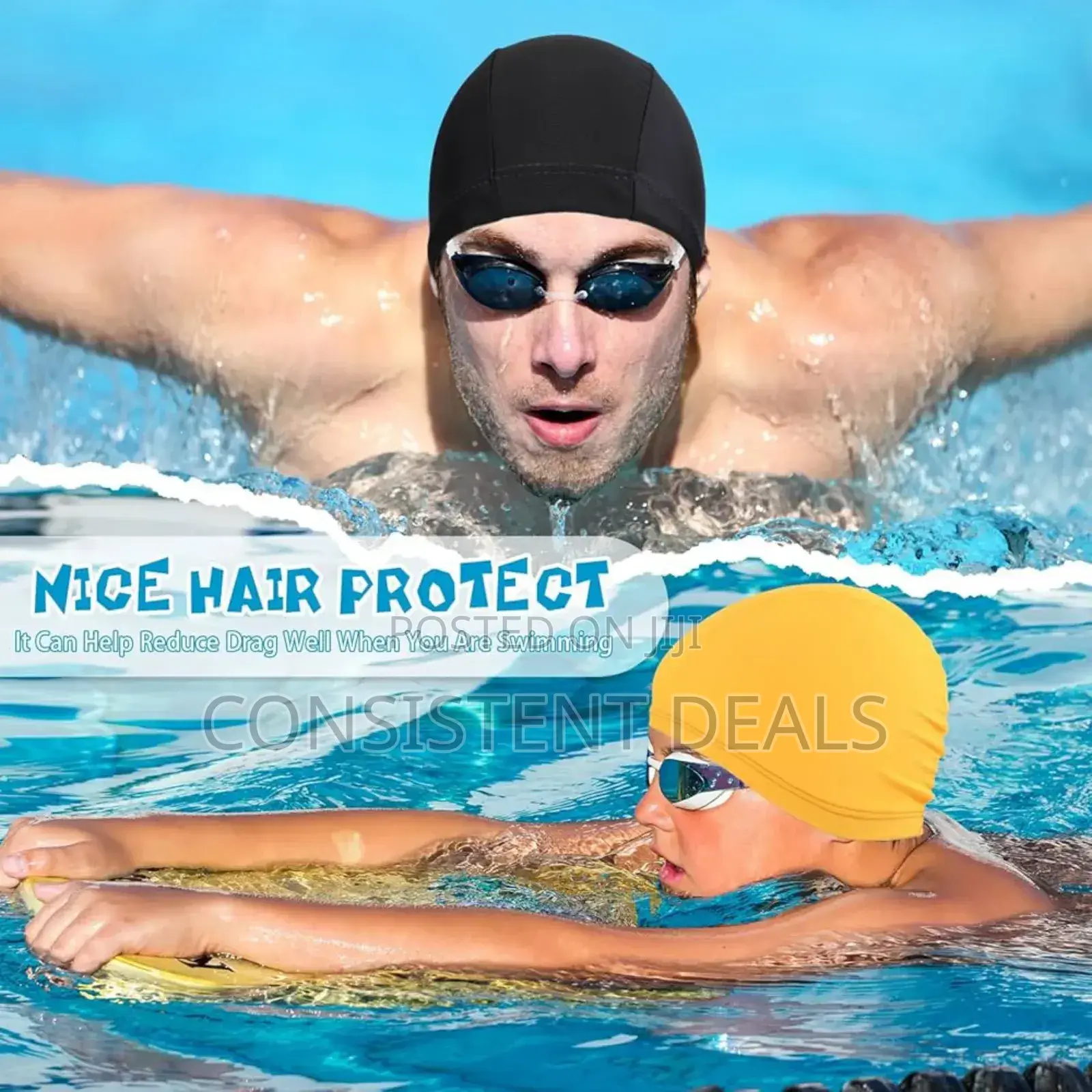 Hair Protector Swimming Cap