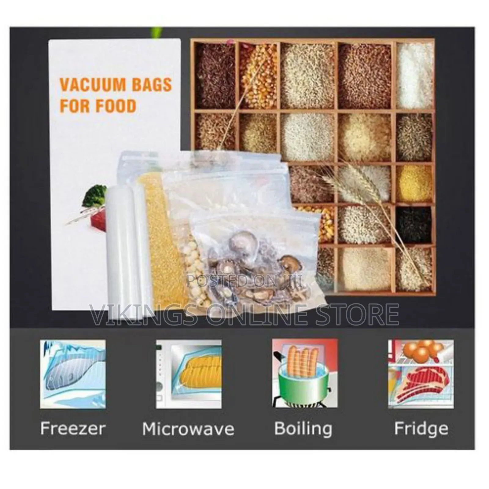 Vacuum Food Storage Bags for Vacuum Sealer 15*500CM