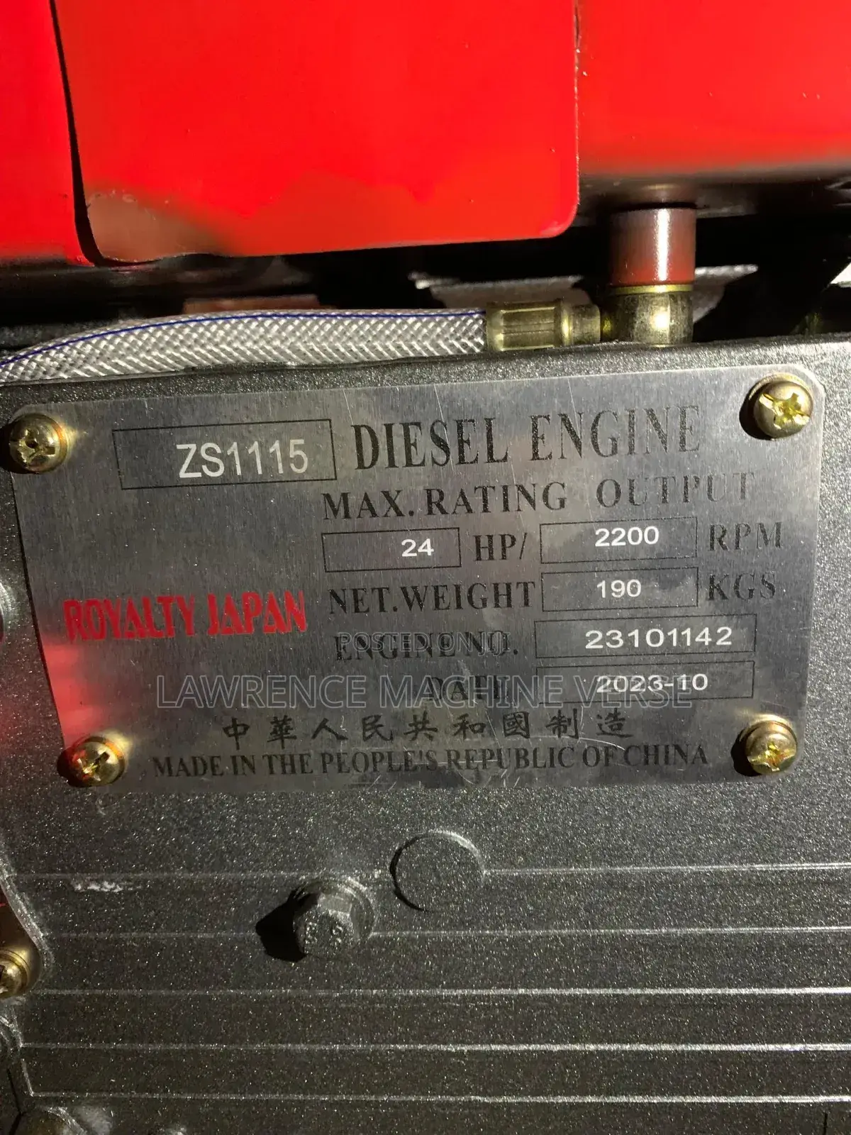 Diesel Engine 24 Hose Power