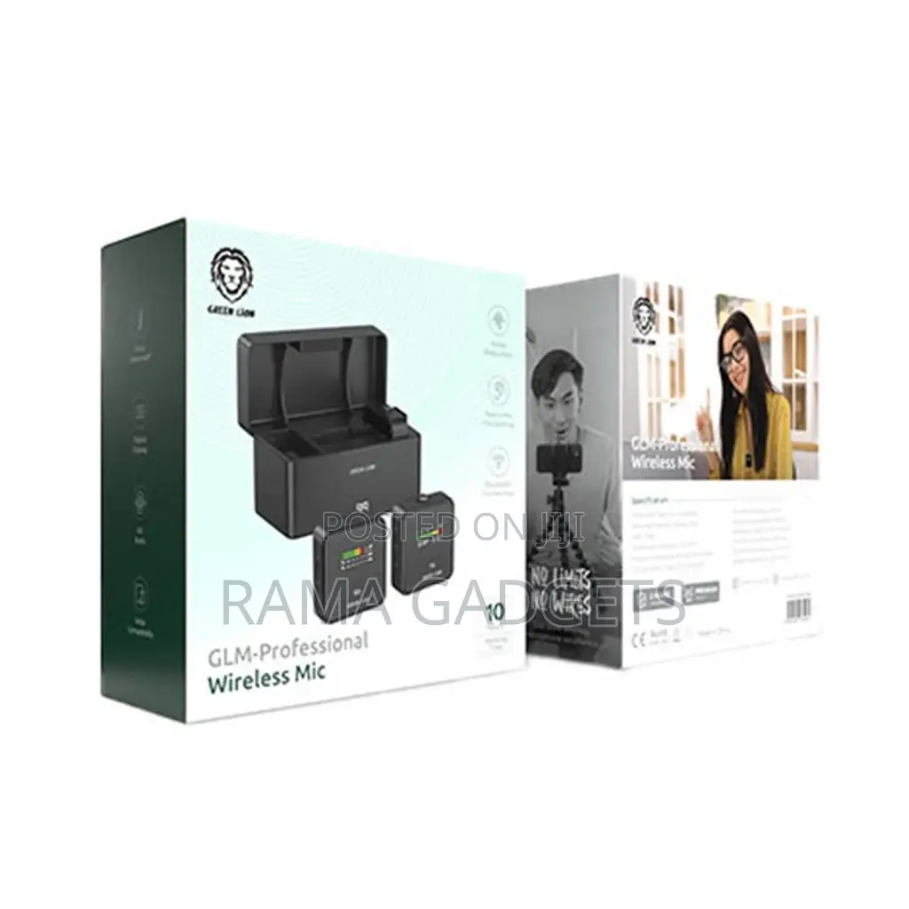 Green Lion GLM-Professional Wireless Microphone - Black