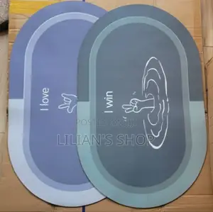 2pcs Antislip Quick Dry Bathroom Mat