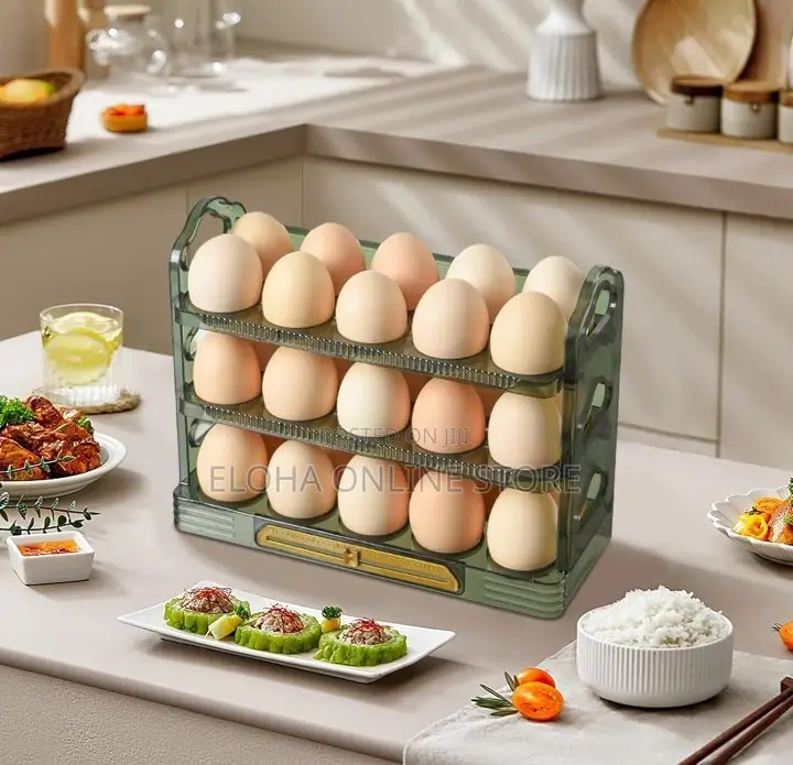 3 Levels Egg Storage Organizer for Fridge