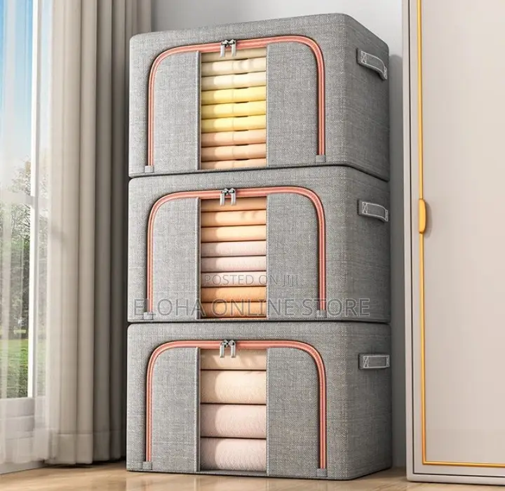 3 PCS Stackable Clothes Storage Organizer Box