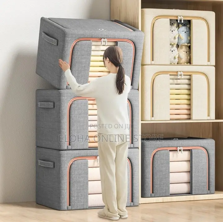 3 PCS Stackable Clothes Storage Organizer Box