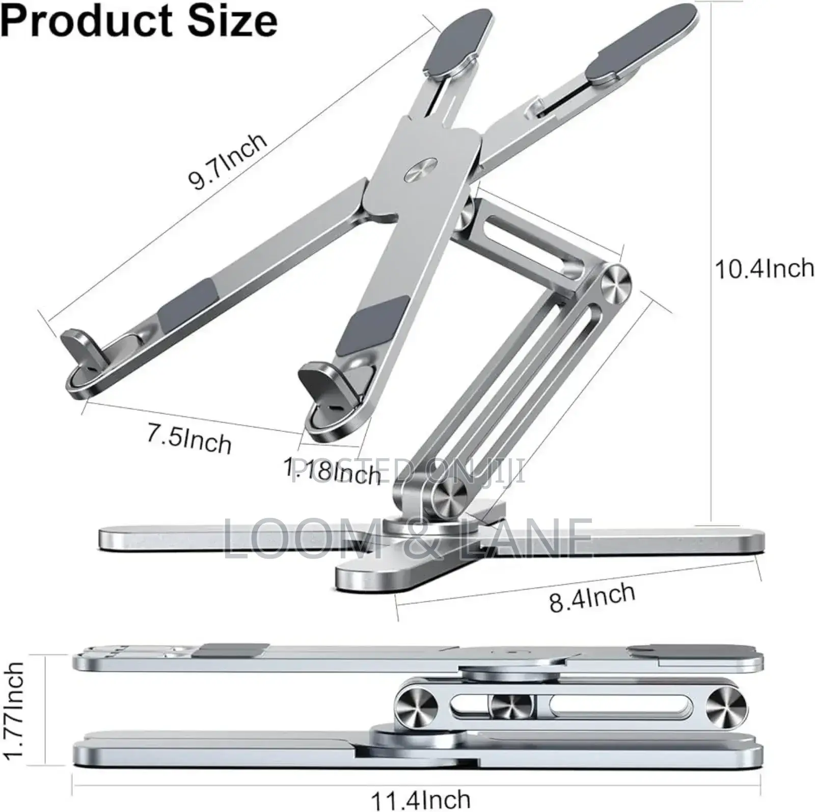 Metallic Adjustable Laptop Holder