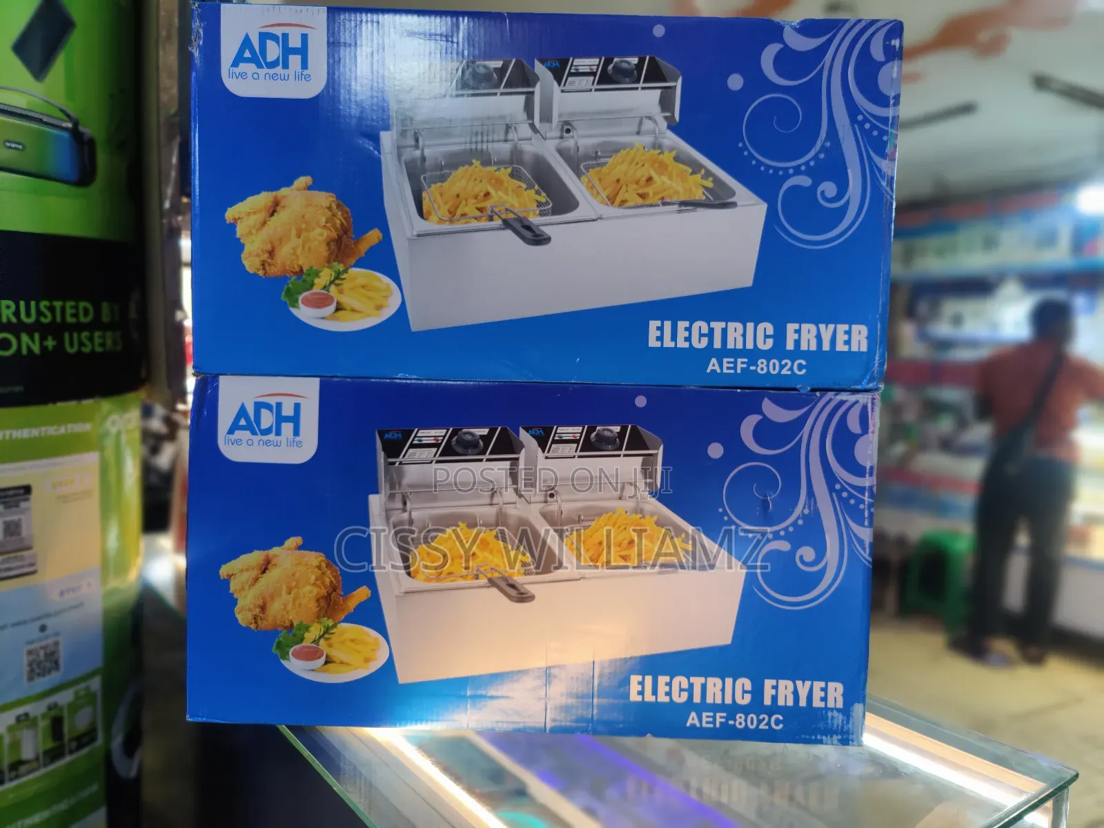 ADH Double Deep Fryer 12liter/Commercial Electric Deep Fryer