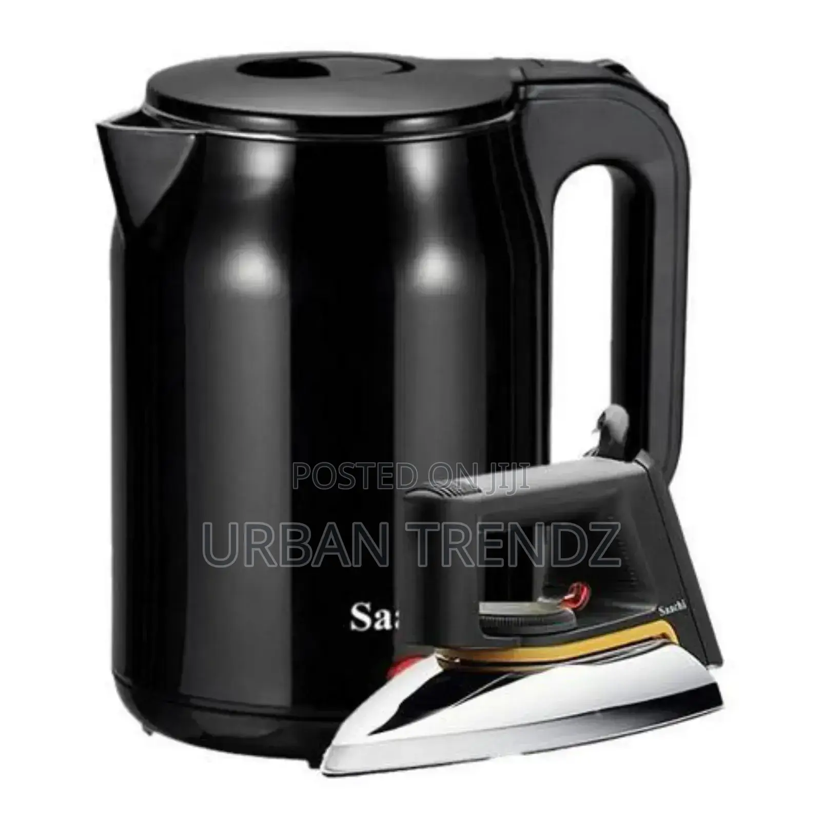 Saachi Large Kettle of 1.8 Liters and a Good Dry Iron