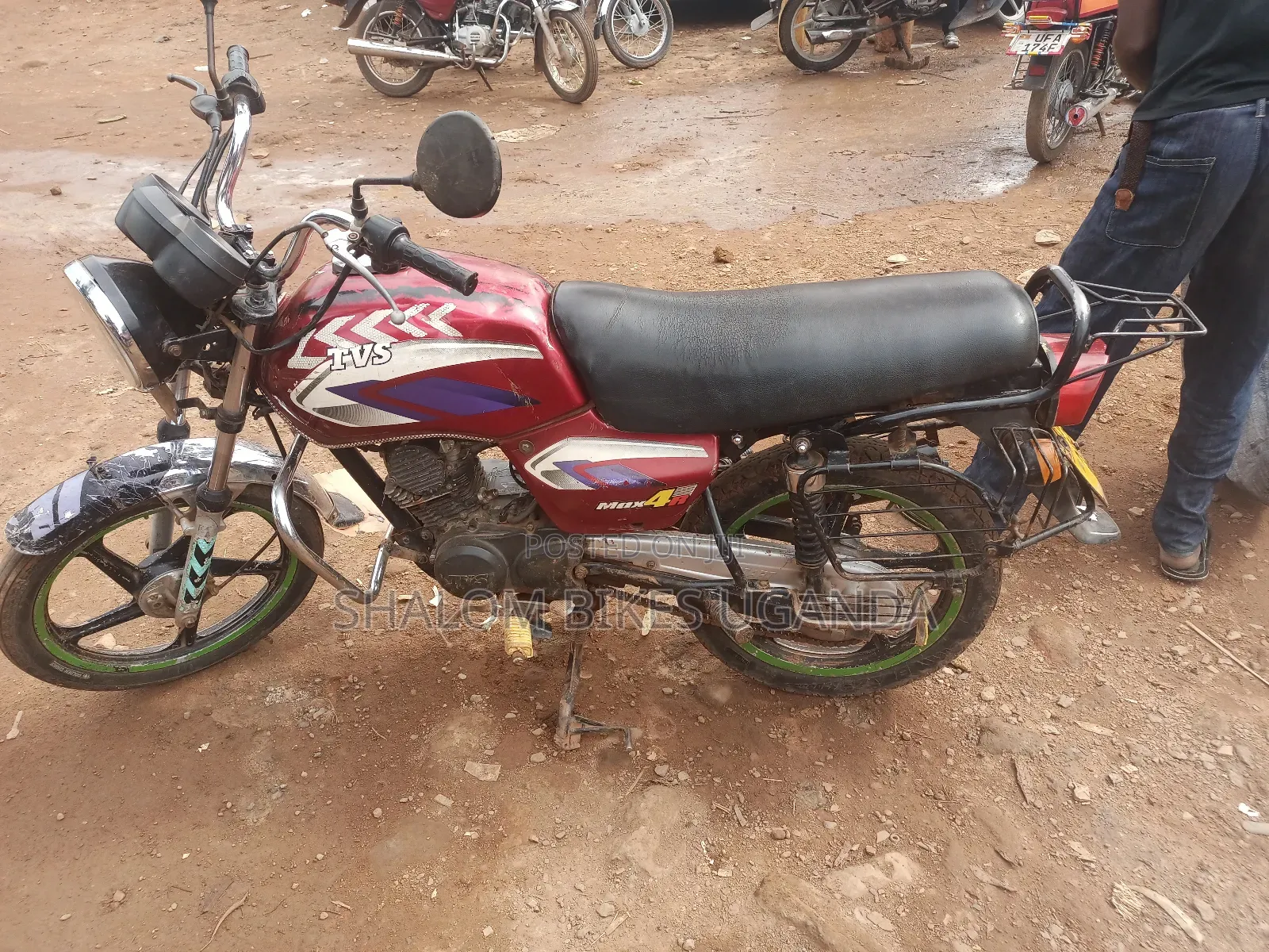 TVS XL 100 2015 Red