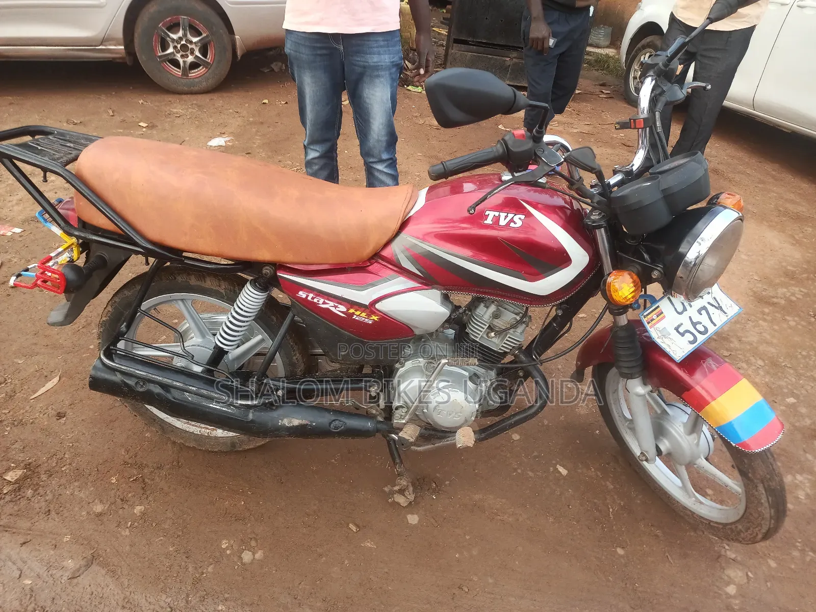 TVS HLX 125 2022 Red