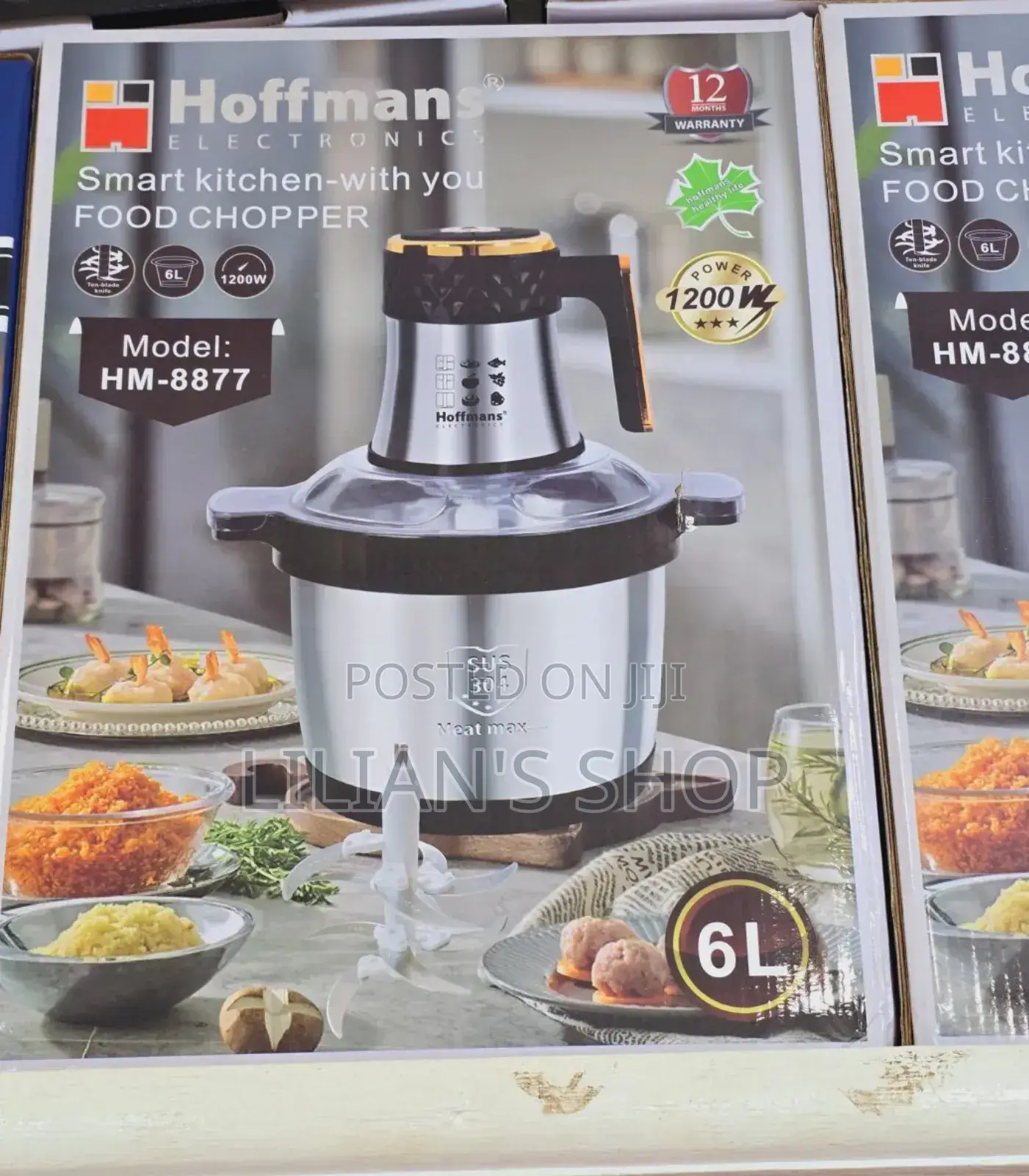 Hoffman Food Chopper -6litres (HM-8877)