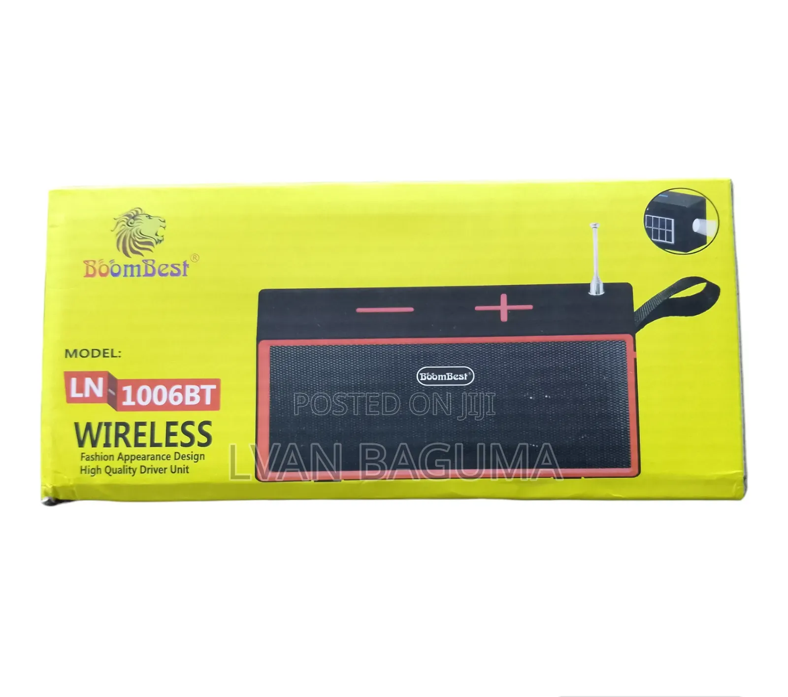 Boom Best Wireless Portable Radio Speaker - LN1006BT Solar
