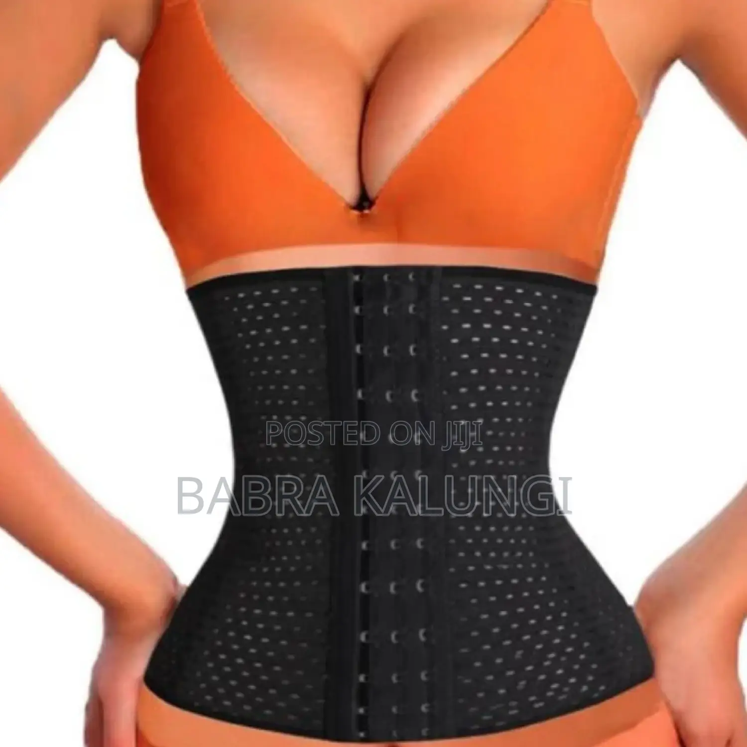 Waist Trainer Slimming Belt – Black
