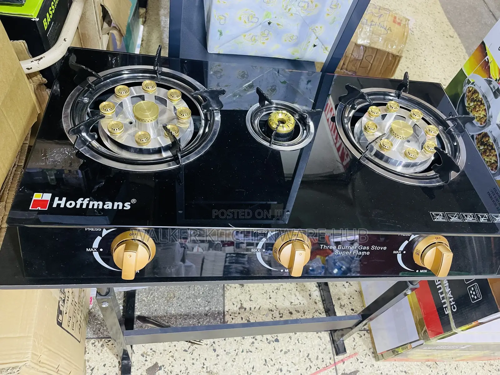 Hoffmans 3burner Glass Plate