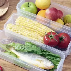 3 Layer Food Storage Fridge Container Boxes- Multicolor