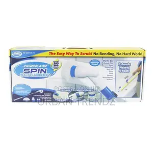 Hurricane Spray Spin Tile Scrubber Floor Mop Cleaner Brush