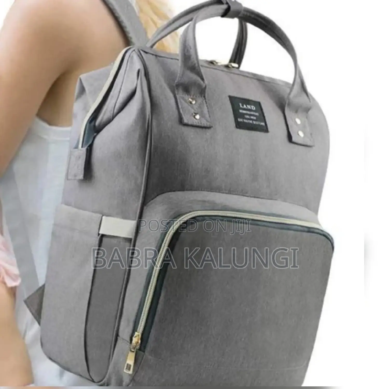 Multi- Function Diaper Bag – Grey