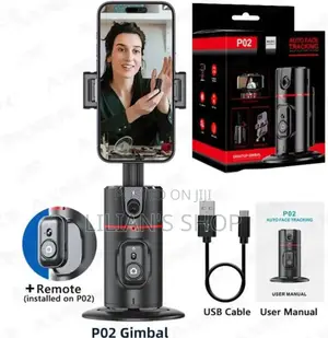360 Degree Tripod Stand/ Auto Face Tracking Desktop Gimbal