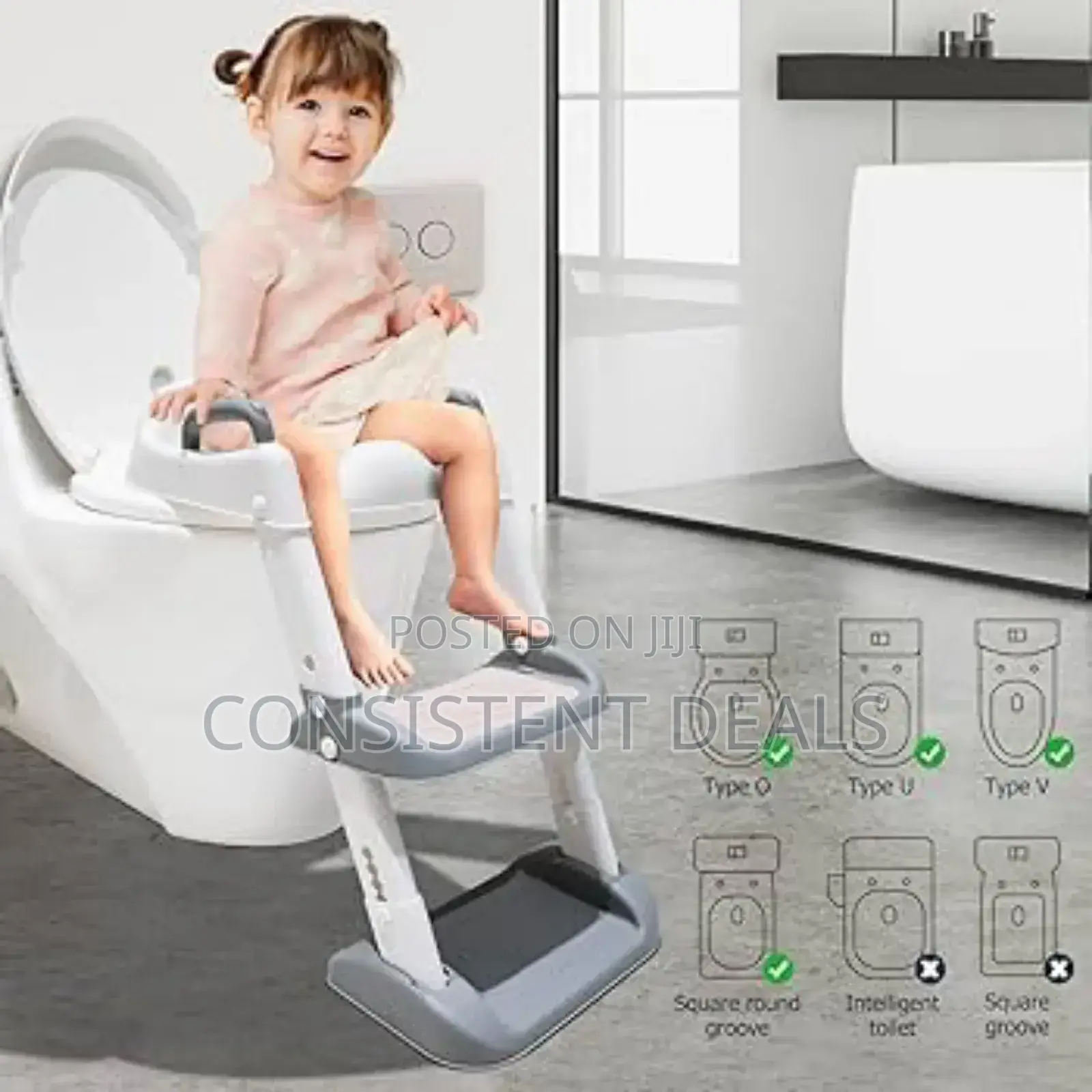 Kids Potty Training Toddler Toilet Ladder