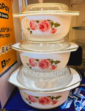 3pcs Floral Serving Dishes