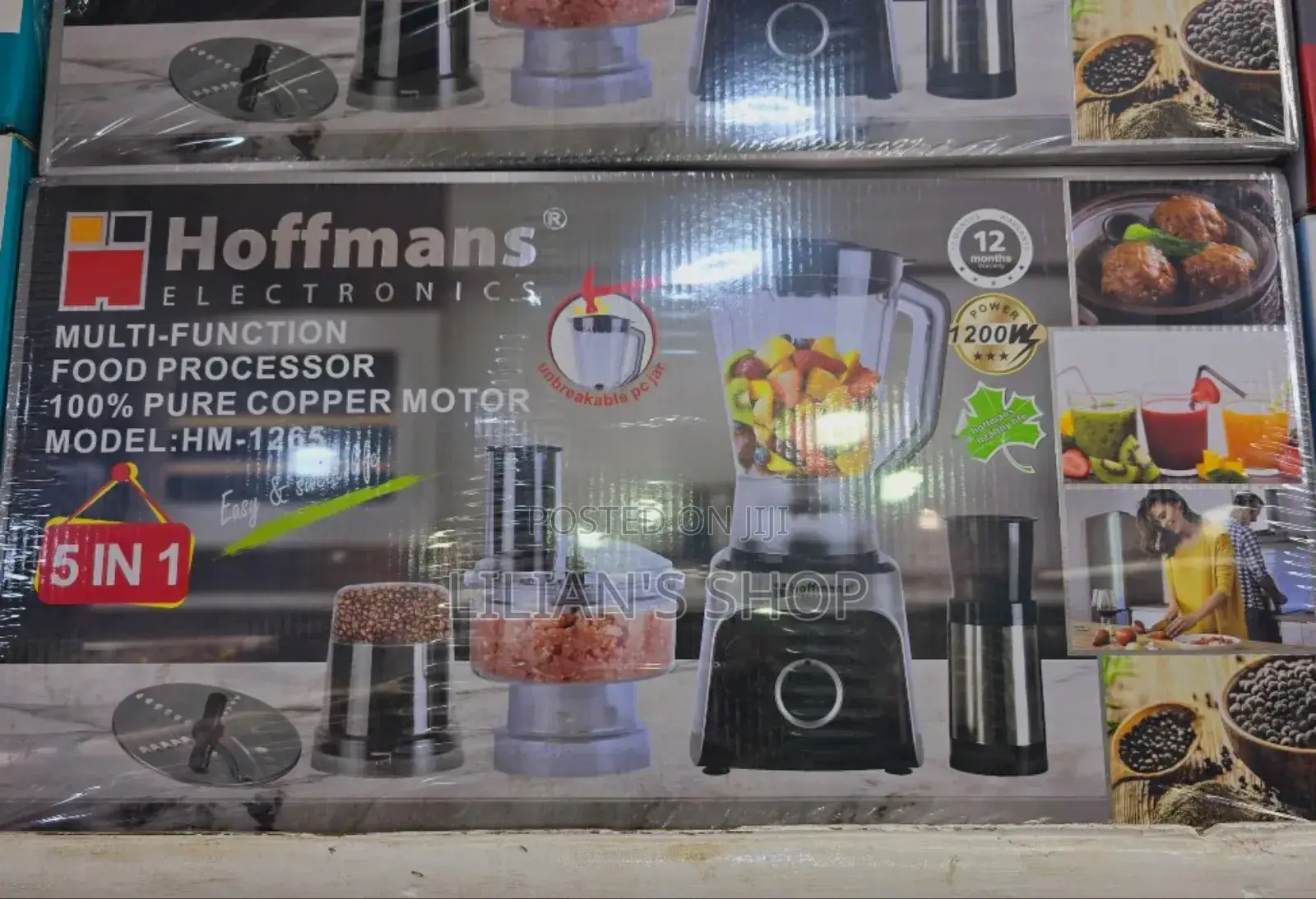 5 in 1 Heavy Duty Multifunction Food Processor -Hoffman