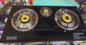 Saachi 3 Burner Glass Gas Stove
