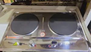 Saachi Double Hot Plate -Sliver